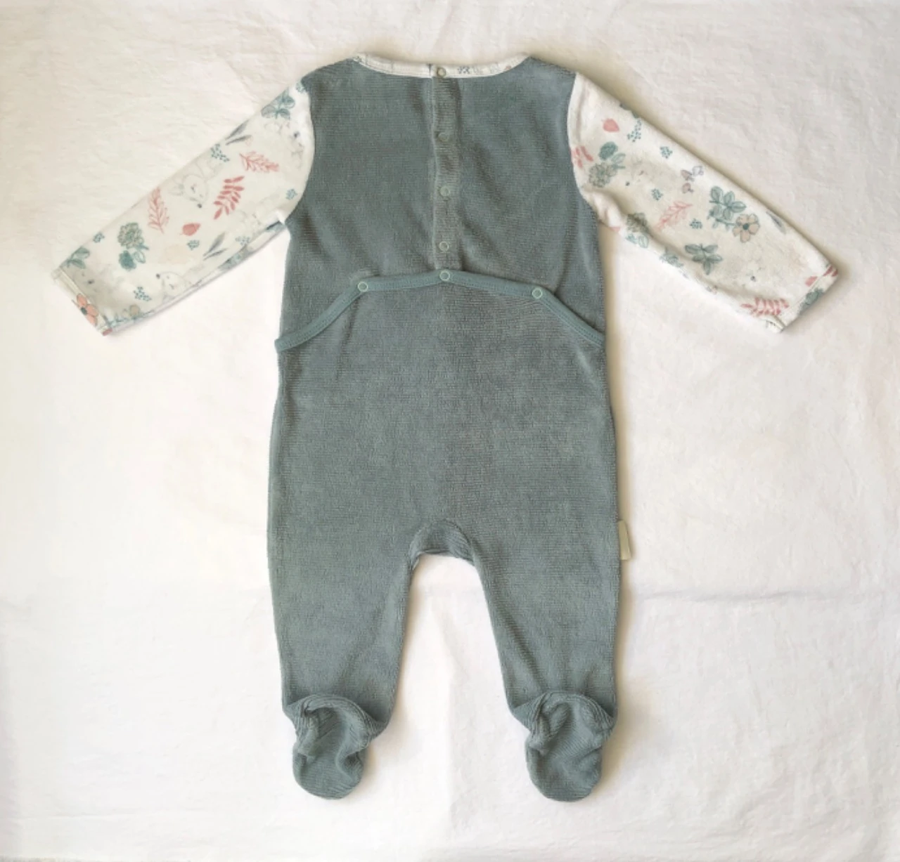 Petit Béguin velvet pajamas 9 months – photo 3